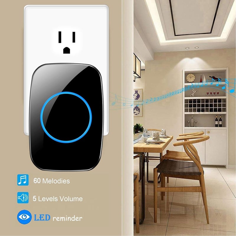 Full House Door Chime When Door Opens, FullHouse Door Sensor Wireless Entry Alarm with 1000ft Range, 60 Chimes and 5 Volume Levels for Business/Store/Home/Office - Image 3